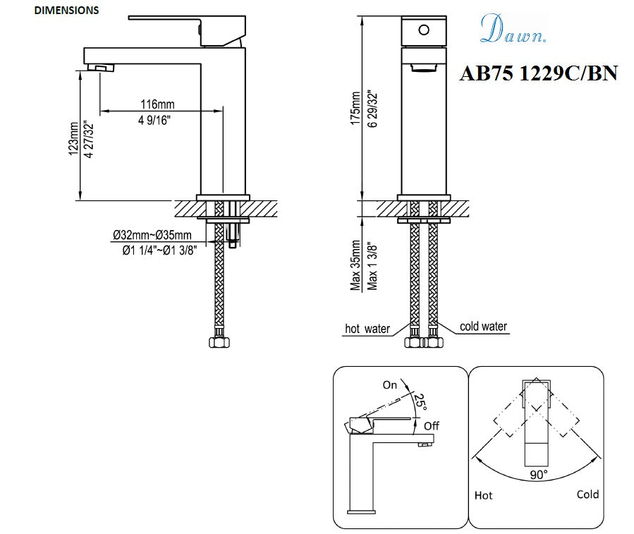 AB75 1229C Lavatory Faucet