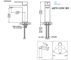 AB75 1229C Lavatory Faucet