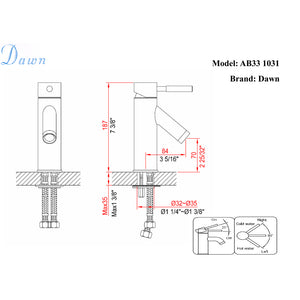 AB33 1031BN Lavatory Faucet