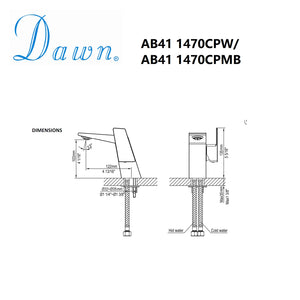 AB41 1470CPMB Lavatory Faucet