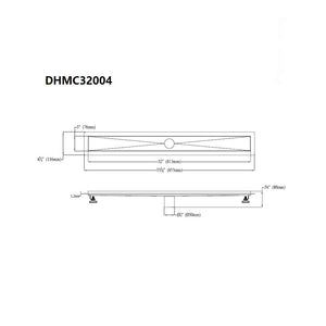 Hot Mop Drain Channel for 32" drain DHMC32004