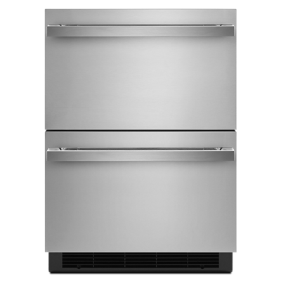 NOIR 24" DOUBLE-REFRIGERATOR DRAWERS
